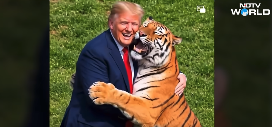 Trump tiger video